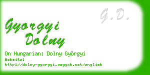 gyorgyi dolny business card